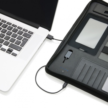 Logo trade business gift photo of: Tech portfolio with powerbank