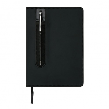 Logo trade promotional item photo of: Standard hardcover PU A5 notebook with stylus pen
