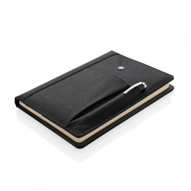 Logo trade business gifts image of: Refillable notebook and pen set