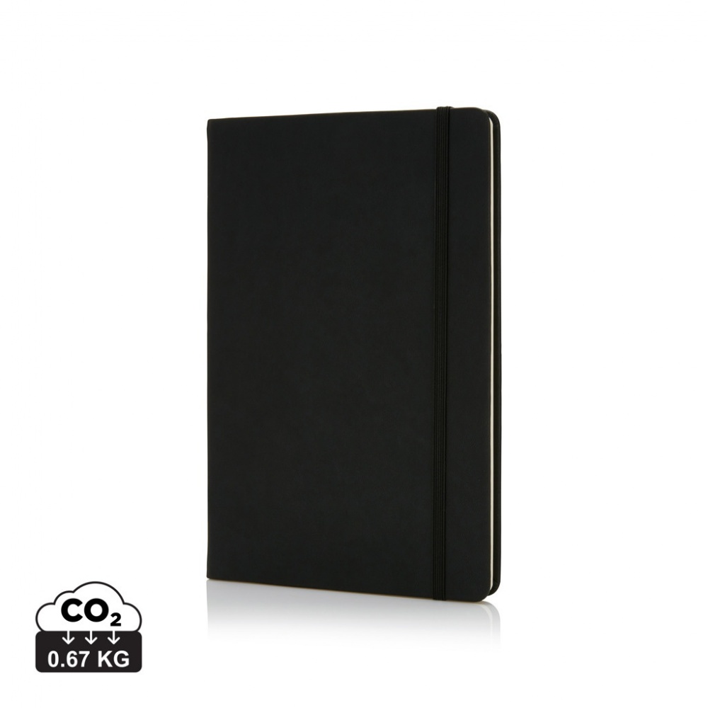 Logo trade corporate gifts picture of: Deluxe hardcover PU A5 notebook