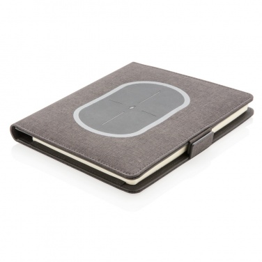 Logotrade promotional item picture of: Air 5W wireless charging notebook cover A5