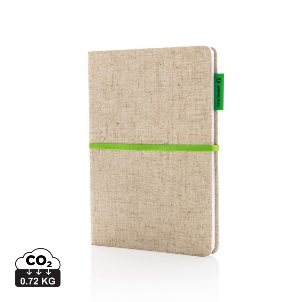 Logotrade business gift image of: A5 jute notebook