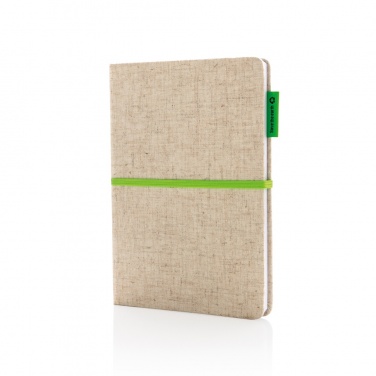 Logo trade advertising product photo of: A5 jute notebook