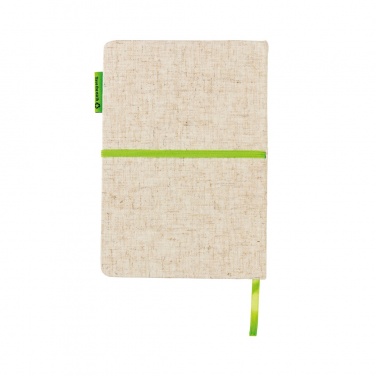 Logo trade promotional merchandise image of: A5 jute notebook