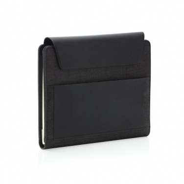 Logo trade corporate gifts image of: Fiko wireless charging A5 portfolio with powerbank