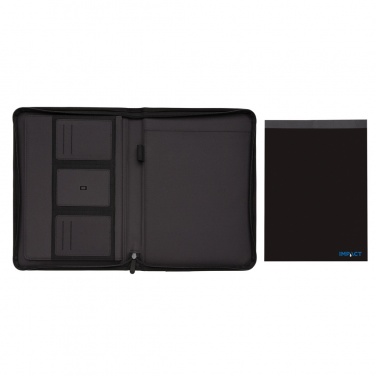 Logotrade promotional giveaway image of: Impact AWARE™ RPET A4 portfolio with zipper