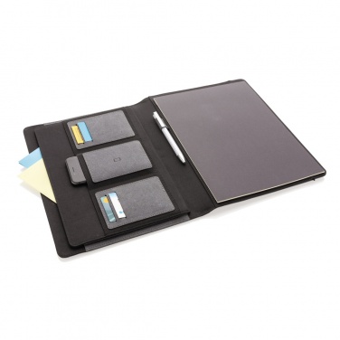 Logo trade promotional merchandise picture of: Recycled leather A4 portfolio