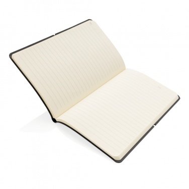 Logo trade promotional giveaways image of: Modern deluxe softcover A5 notebook