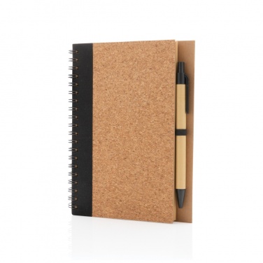 Logotrade promotional giveaways photo of: Cork spiral notebook with pen