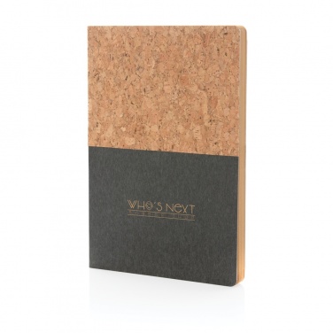 Logotrade corporate gift image of: A5 cork & kraft notebook