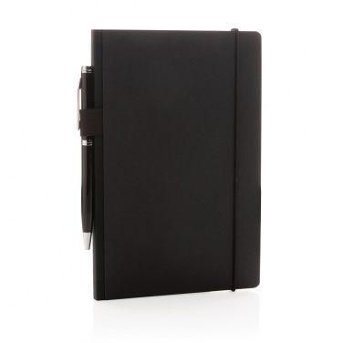 Logotrade business gift image of: A5 deluxe kraft hardcover notebook