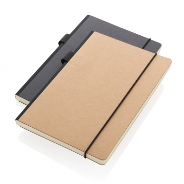 Logo trade promotional merchandise photo of: A5 deluxe kraft hardcover notebook