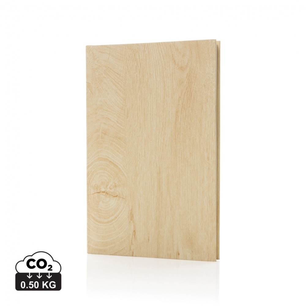Logotrade promotional gift image of: Kavana wood print A5 notebook