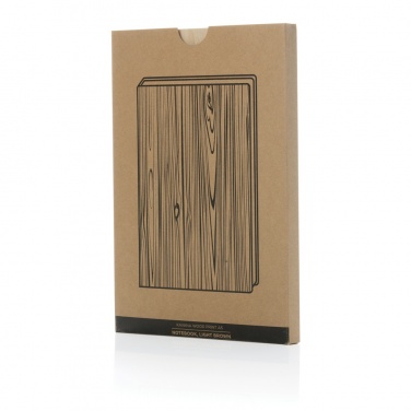 Logo trade promotional merchandise image of: Kavana wood print A5 notebook