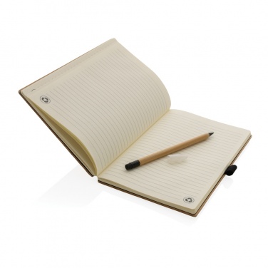 Logotrade promotional giveaways photo of: Bamboo notebook and infinity pencil set