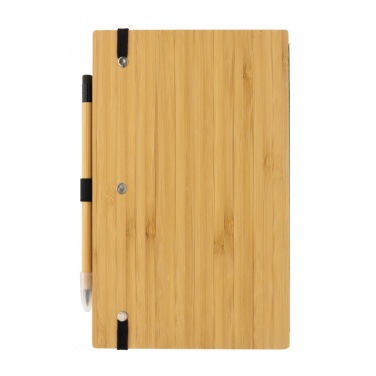 Logotrade promotional merchandise image of: Bamboo notebook and infinity pencil set