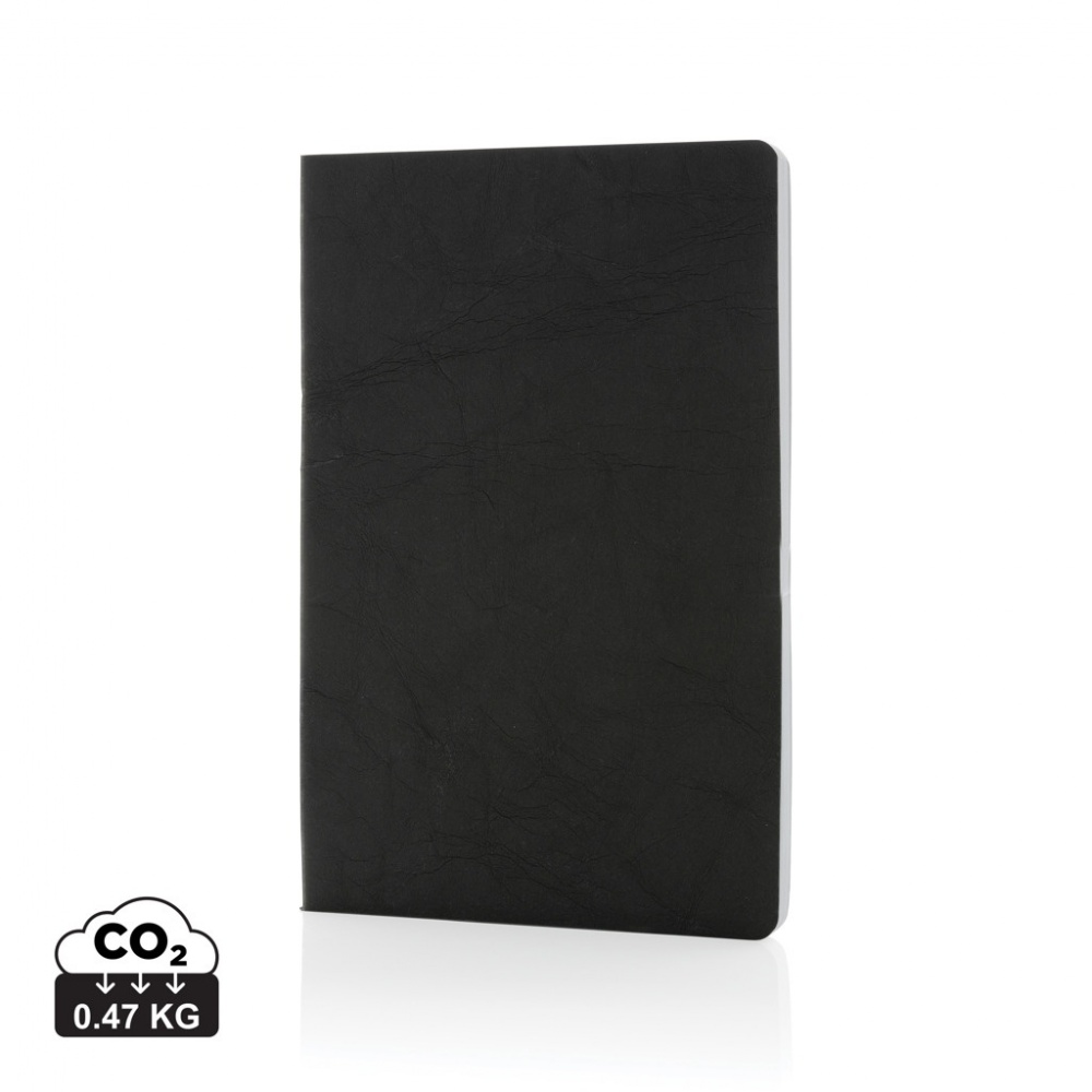 Logo trade promotional items picture of: Salton A5 GRS certified recycled paper notebook