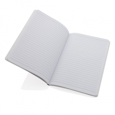 Logo trade promotional gift photo of: Salton A5 GRS certified recycled paper notebook