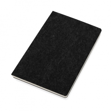 Logotrade promotional item picture of: Phrase GRS certified recycled felt A5 notebook