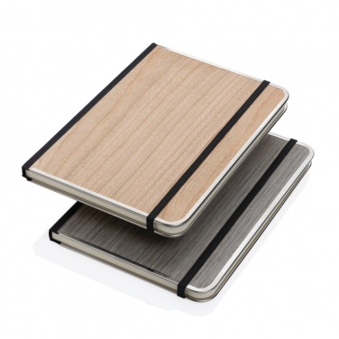 Logo trade promotional product photo of: Treeline A5 wooden cover deluxe notebook