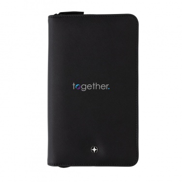 Logo trade promotional merchandise image of: Swiss Peak Heritage RCS rPU RFID travel wallet