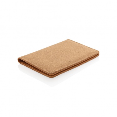 Logo trade promotional items image of: Cork secure RFID passport cover