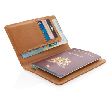 Logotrade promotional gift image of: Cork secure RFID passport cover