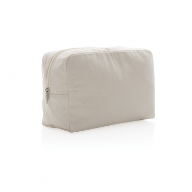 Logotrade promotional merchandise picture of: Impact Aware™ 285 gsm rcanvas toiletry bag undyed