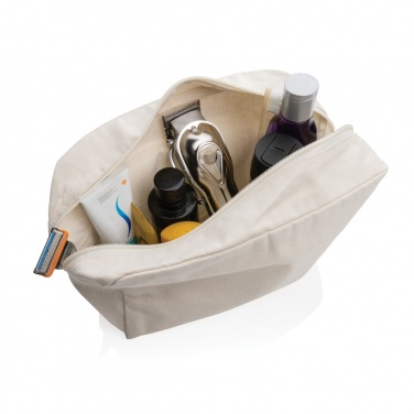 Logo trade promotional giveaways image of: Impact Aware™ 285 gsm rcanvas toiletry bag undyed