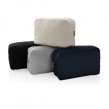 Logo trade promotional merchandise picture of: Impact Aware™ 285 gsm rcanvas toiletry bag undyed