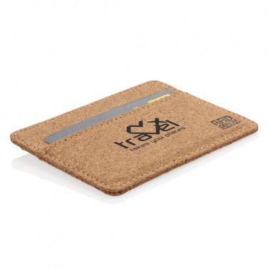 Logotrade promotional gift image of: Cork secure RFID slim wallet