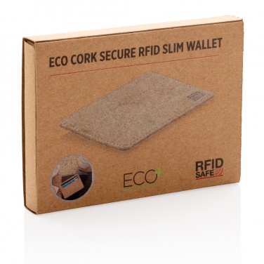 Logo trade promotional gifts picture of: Cork secure RFID slim wallet