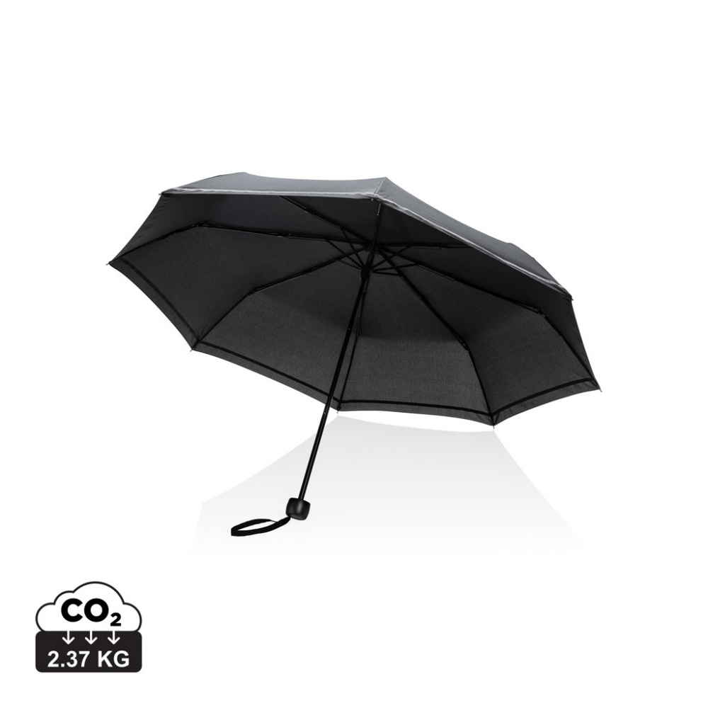 Logotrade business gift image of: 20.5"Impact AWARE™ RPET 190T pongee mini reflective umbrella