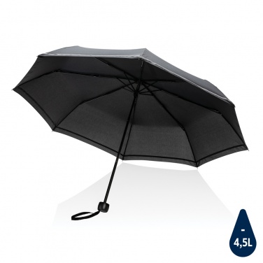 Logo trade promotional merchandise image of: 20.5"Impact AWARE™ RPET 190T pongee mini reflective umbrella