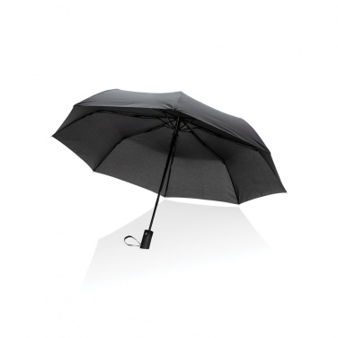 Logo trade promotional gifts image of: 21" Impact AWARE™ RPET 190T mini auto open umbrella