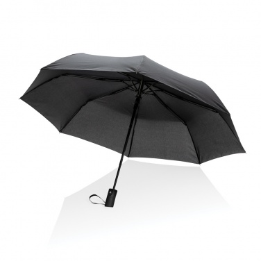Logo trade advertising products image of: 21" Impact AWARE™ RPET 190T mini auto open umbrella