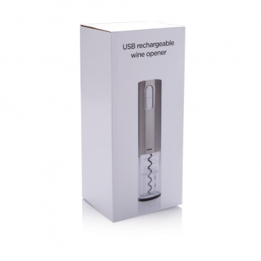 Logo trade corporate gift photo of: Electric wine opener - USB rechargeable