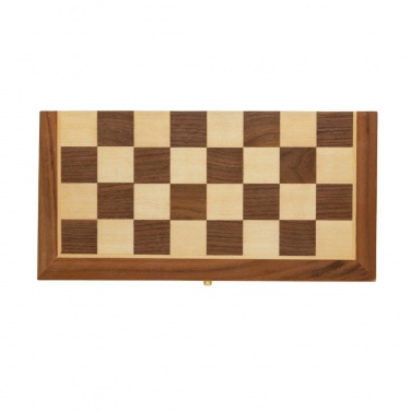 Logo trade promotional items image of: Luxury wooden foldable chess set