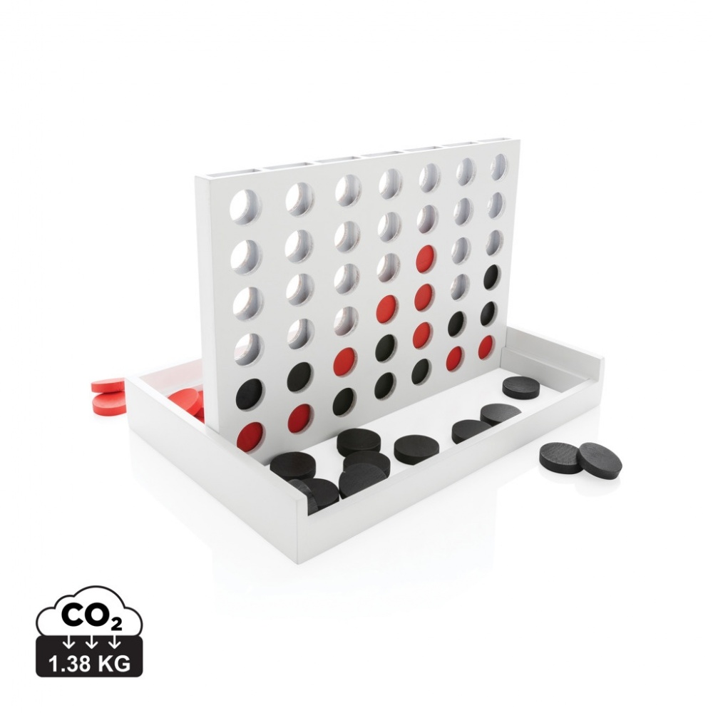 Logotrade promotional giveaway picture of: Connect four wooden game