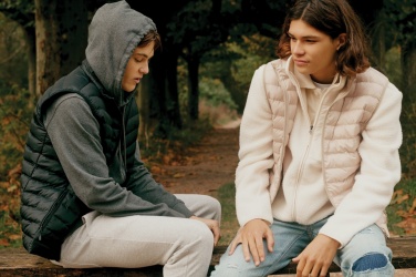 Logo trade corporate gifts image of: Iqoniq Meru men recycled polyester bodywarmer