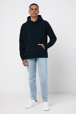 Logo trade promotional gift photo of: Iqoniq Trivor recycled polyester microfleece hoodie