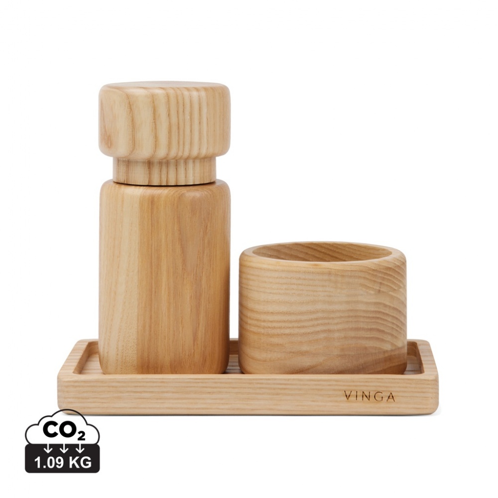 Logo trade promotional merchandise image of: VINGA Retro salt & pepper set