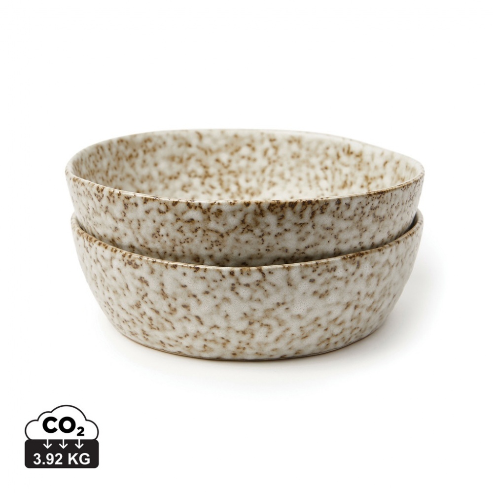 Logotrade business gift image of: VINGA Nuvem stoneware mini bowl, 2 pcs set