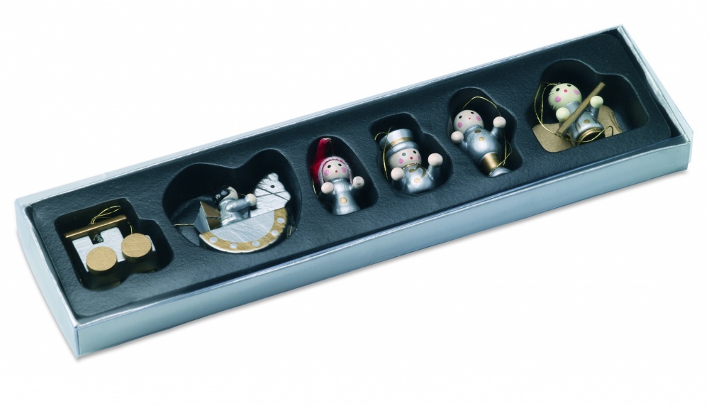 Logotrade business gift image of: Set of 6 Xmas decoration