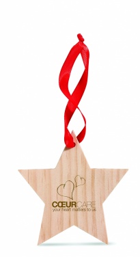 Logotrade promotional item image of: Star shaped hanger