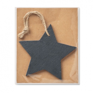 Logotrade promotional product image of: Slate xmas hanger star