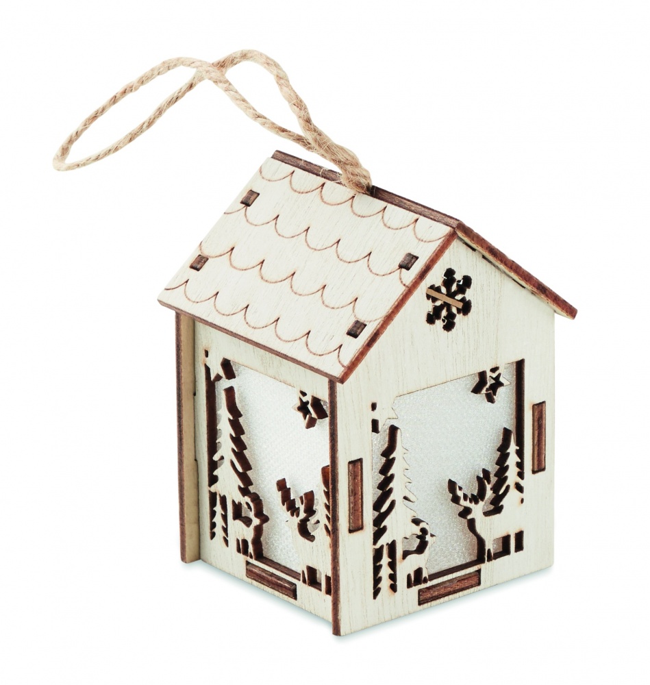 Logotrade business gifts photo of: MDF house with light
