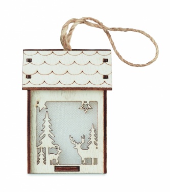 Logo trade promotional gifts picture of: MDF house with light