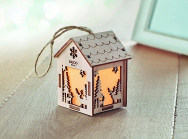 Logotrade promotional merchandise photo of: MDF house with light