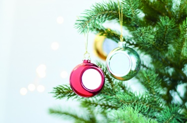 Logo trade promotional merchandise picture of: Christmas ball for sublimation